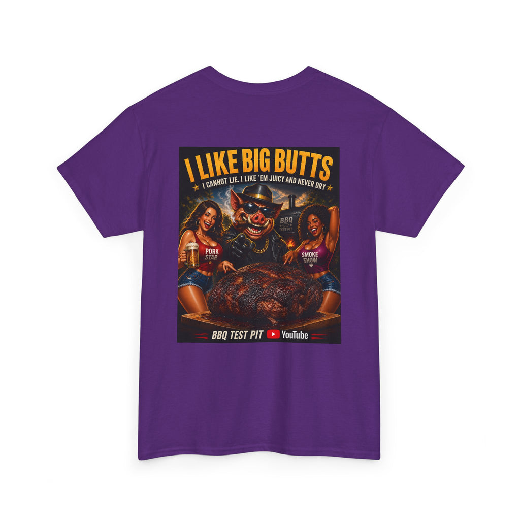BBQ Test Pit I Like Big Butts tee mockup