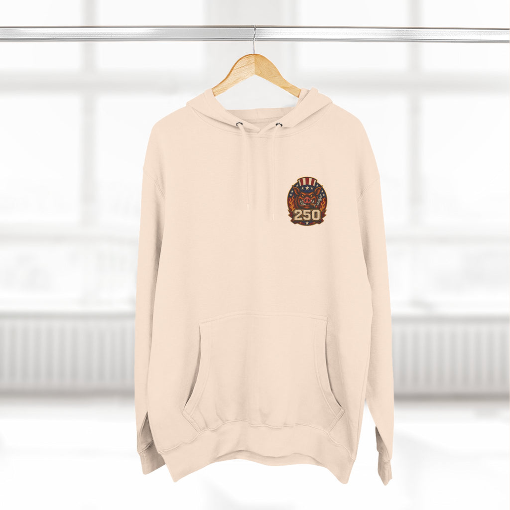 BBQ Test Pit 250 Years of Freedom hoodie mockup