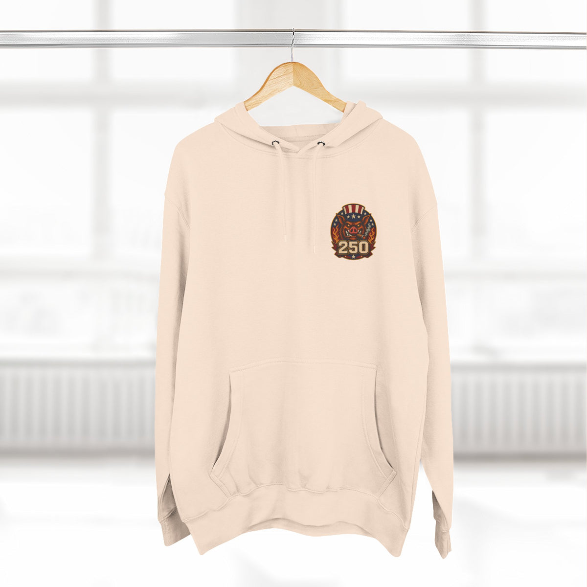 BBQ Test Pit 250 Years of Freedom hoodie mockup