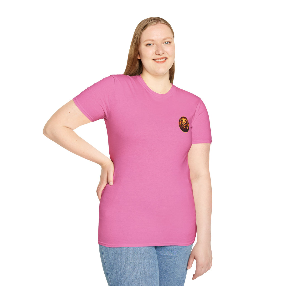 BBQ Test Pit logo soft tee mockup