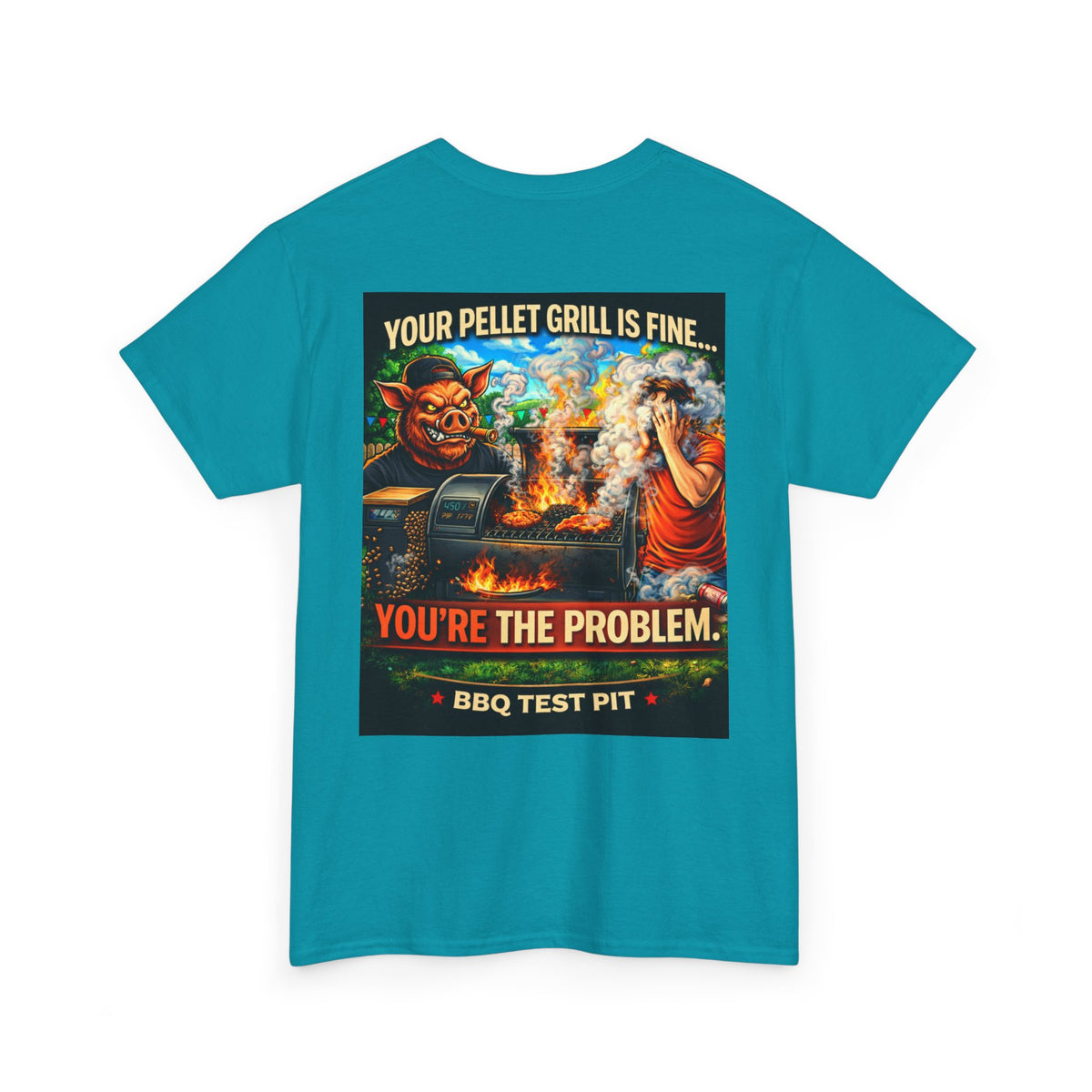 BBQ Test Pit Your Pellet Grill Is Fine tee mockup