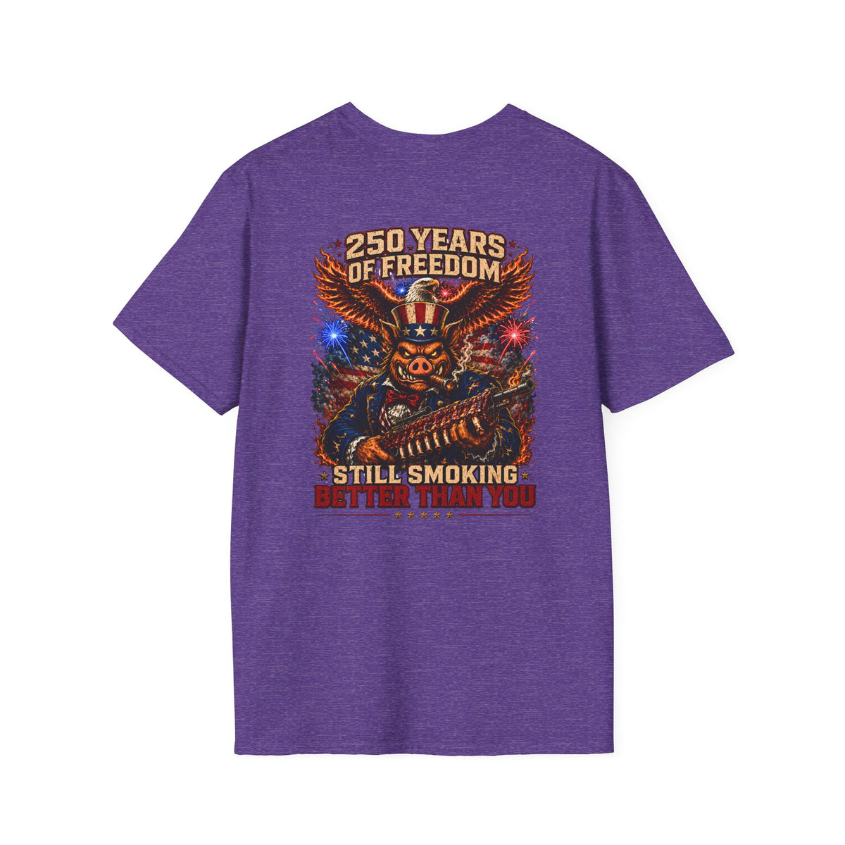 BBQ Test Pit 250 Years of Freedom tee mockup