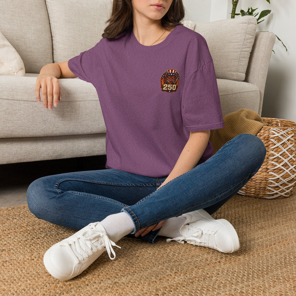 BBQ Test Pit 250 Years of Freedom tee mockup
