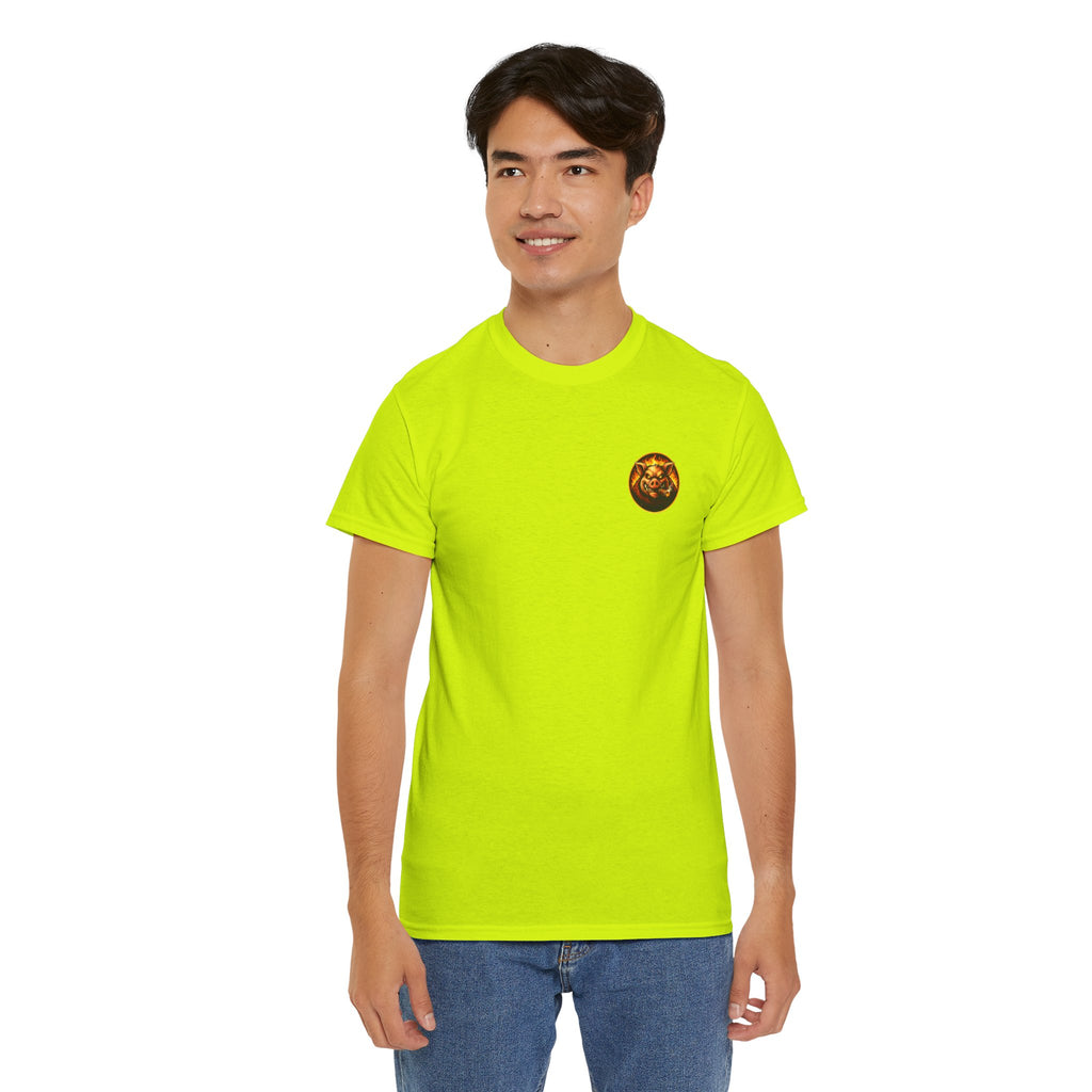 BBQ Test Pit Stop Calling It BBQ heavy tee mockup