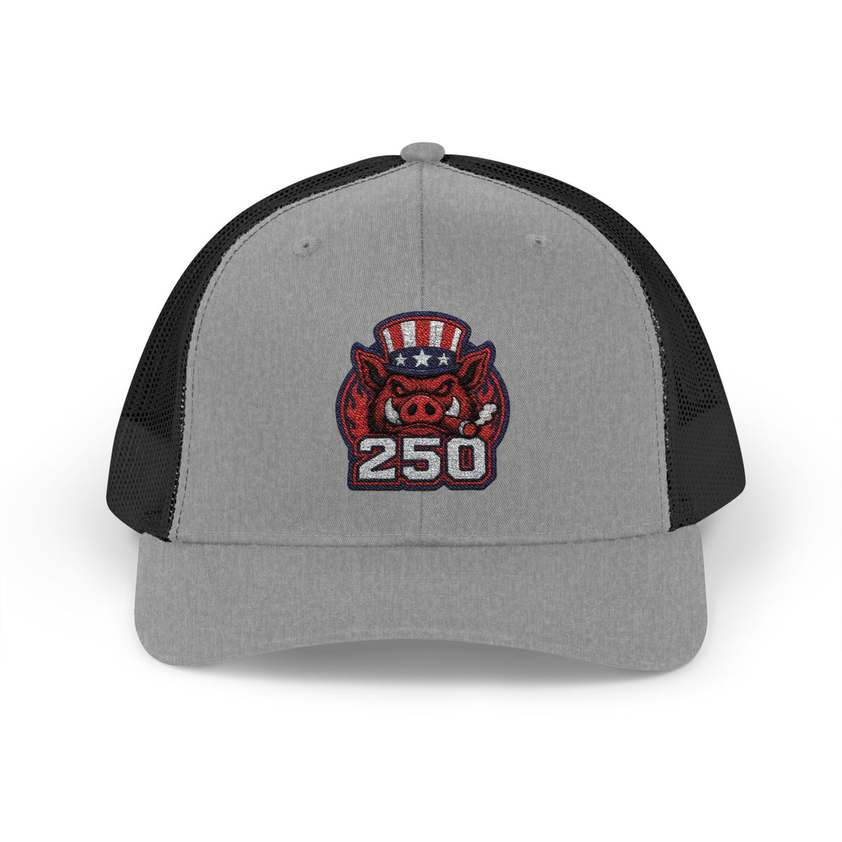BBQ Test Pit 250 Years of Freedom trucker hat mockup