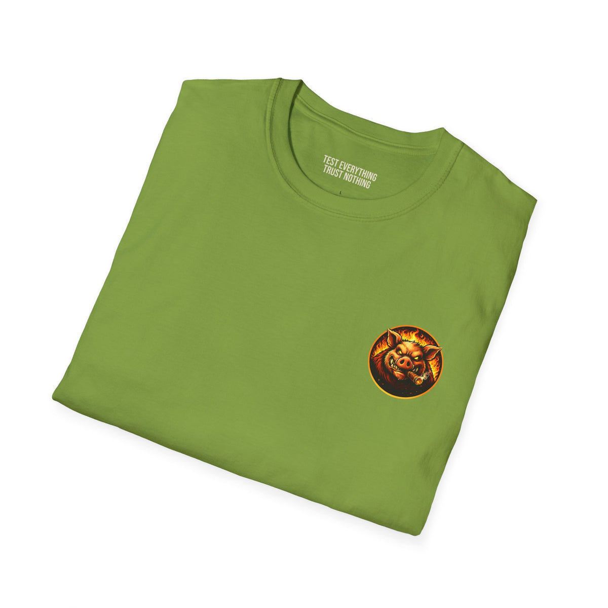 BBQ Test Pit Stop Staring At My Rack soft tee mockup