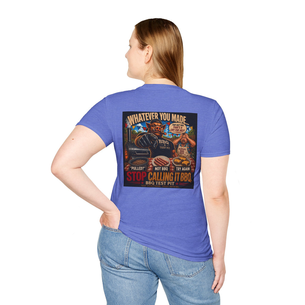 BBQ Test Pit Stop Calling It BBQ tee mockup