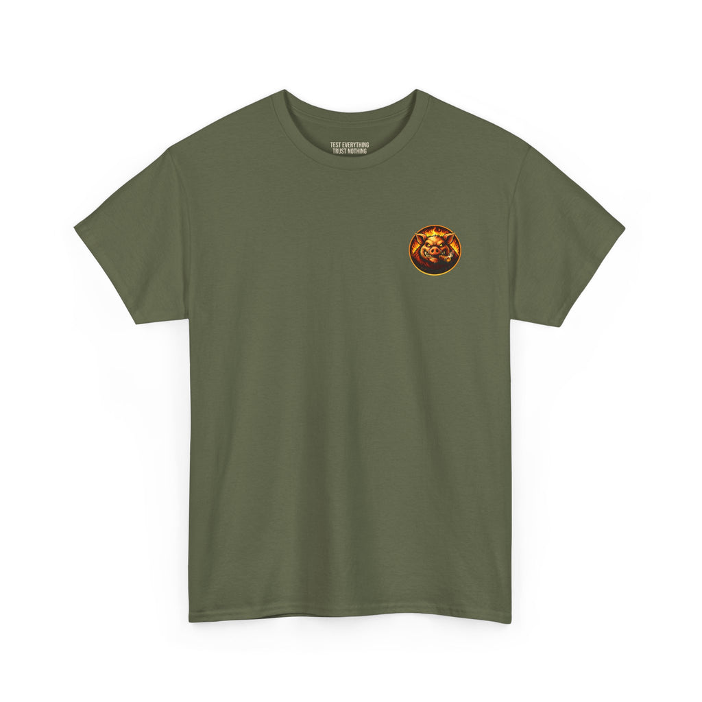 BBQ Test Pit logo tee mockup