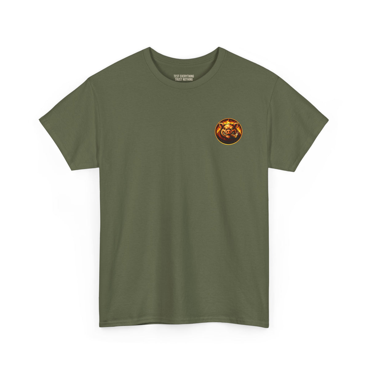 BBQ Test Pit logo tee mockup