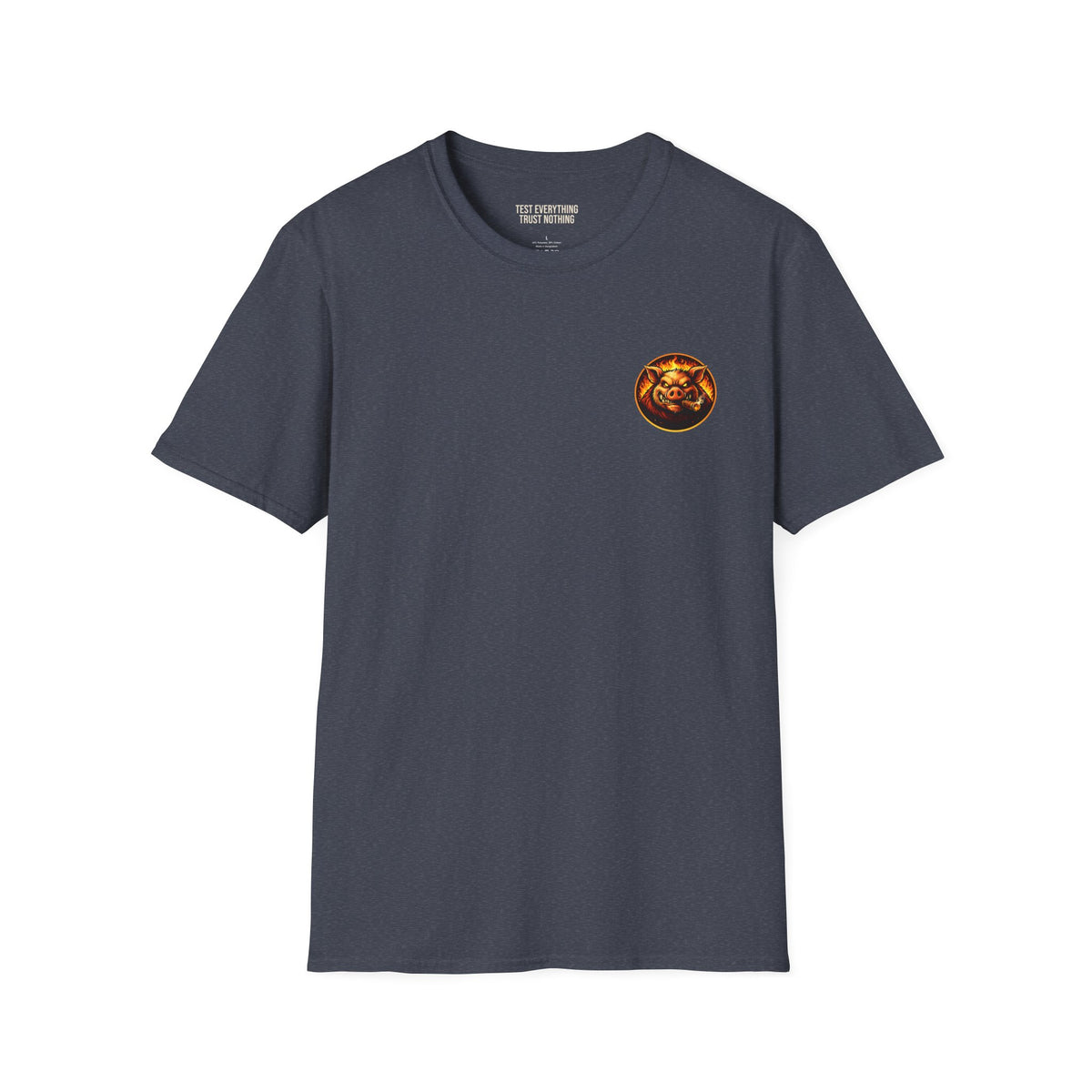 BBQ Test Pit Stop Staring At My Rack soft tee mockup