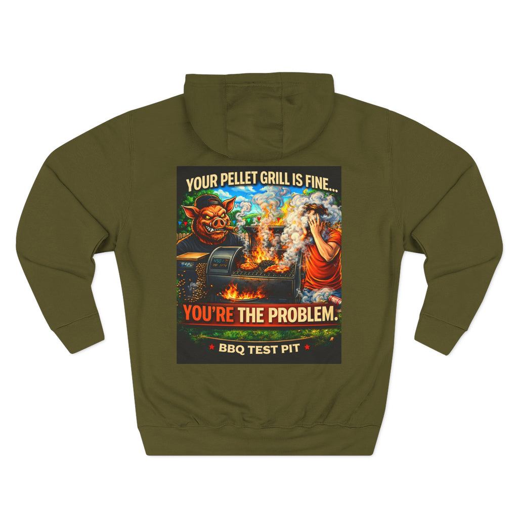 BBQ Test Pit Your Pellet Grill Is Fine hoodie mockup