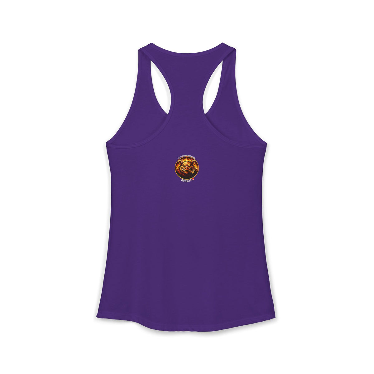 BBQ Test Pit Stop Staring At My Rack women's tank mockup