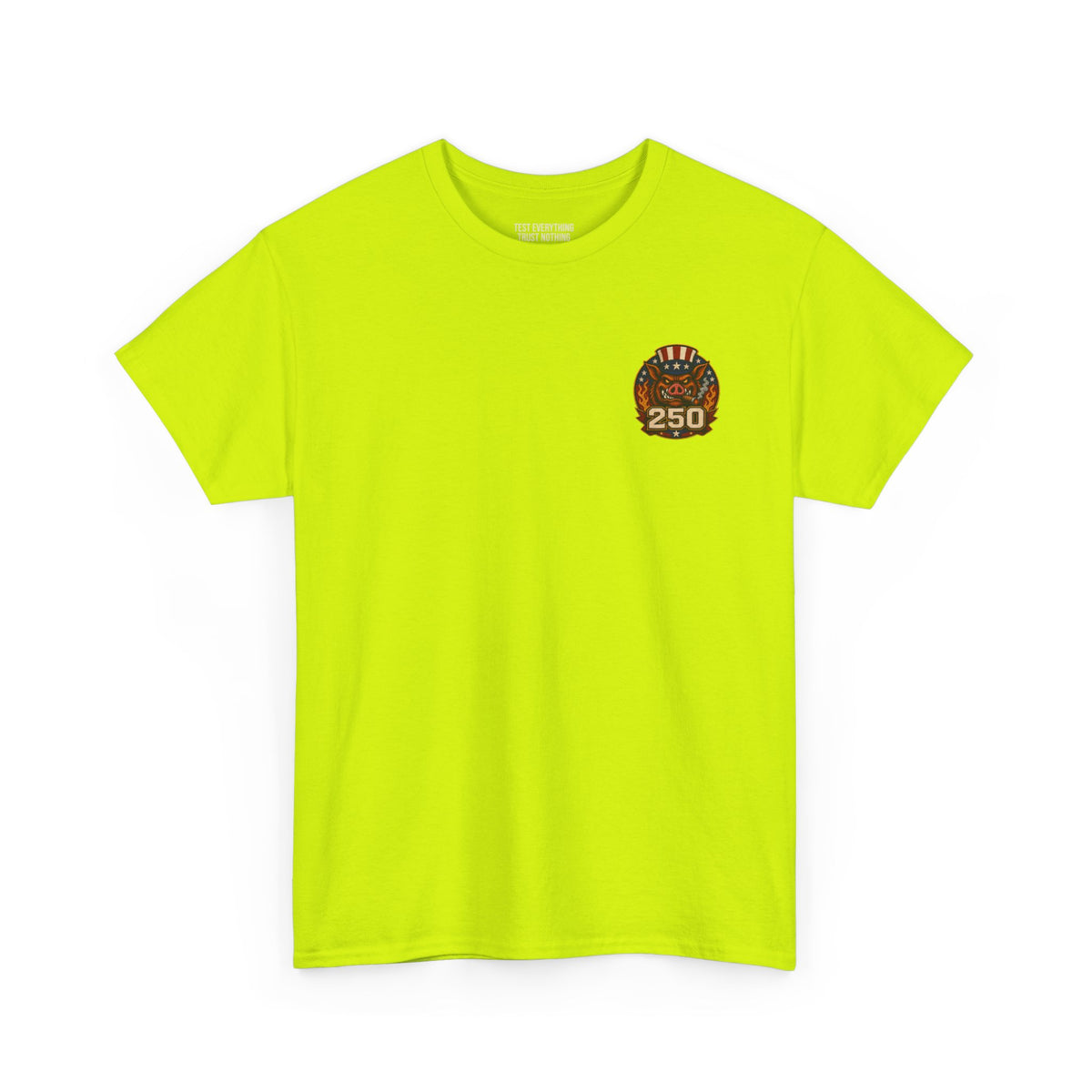 BBQ Test Pit 250 Years of Freedom soft tee mockup