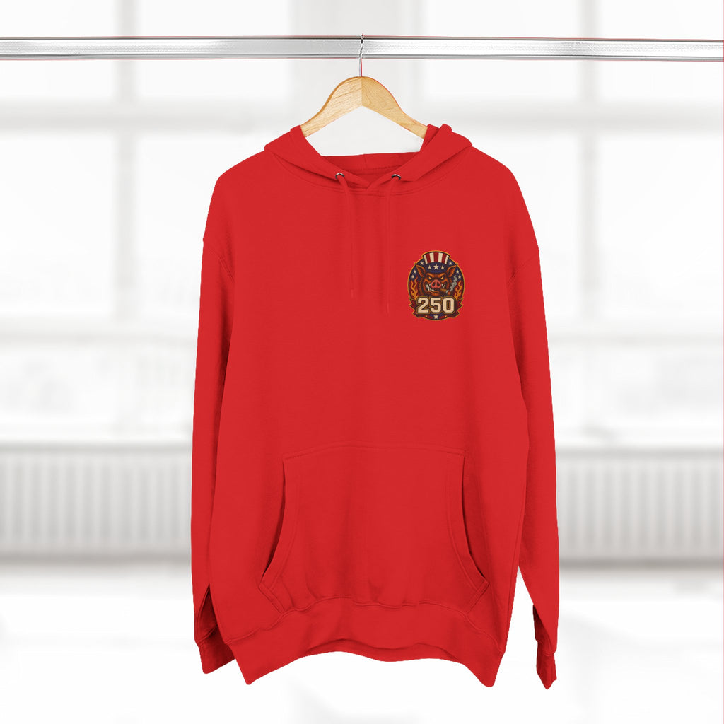 BBQ Test Pit 250 Years of Freedom hoodie mockup
