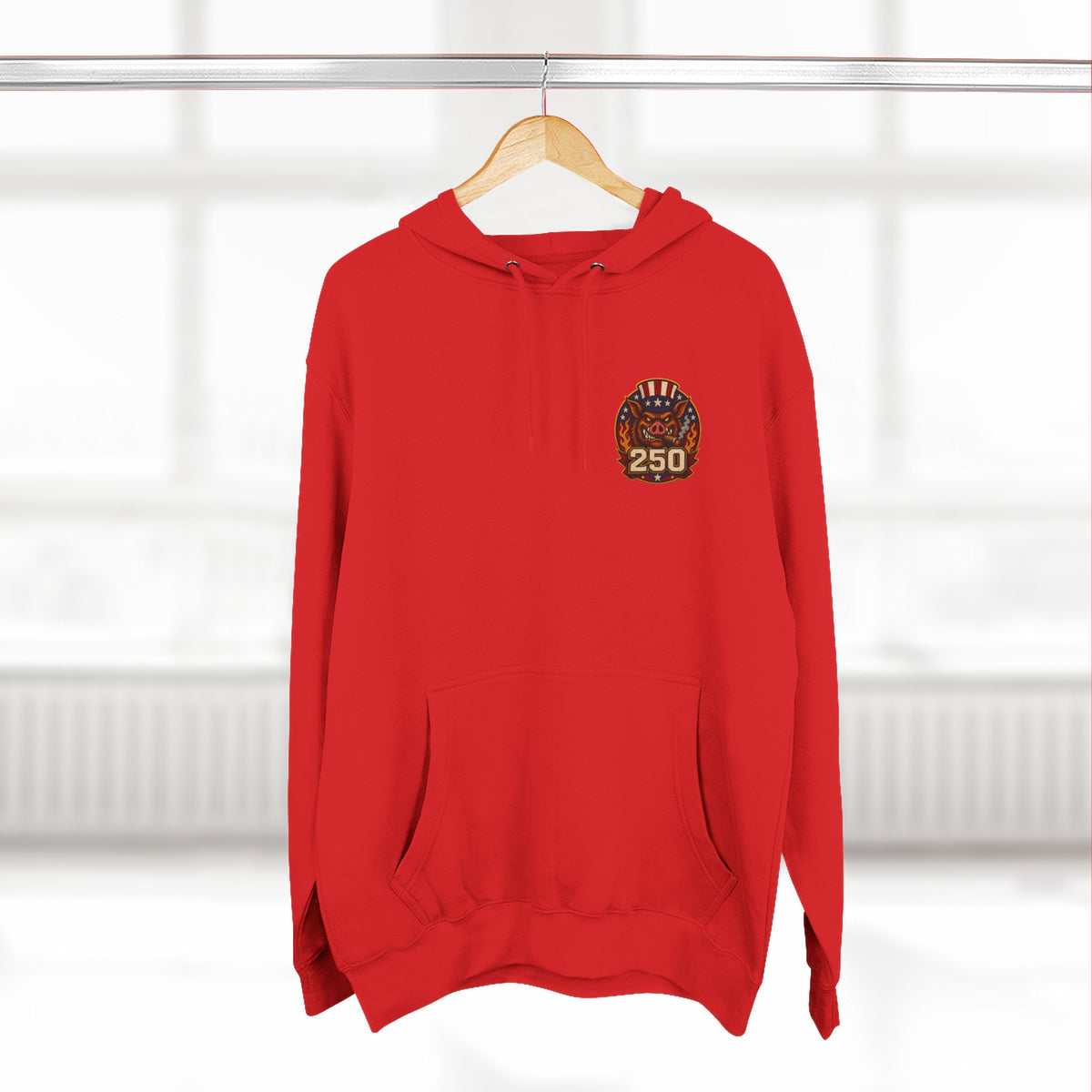 BBQ Test Pit 250 Years of Freedom hoodie mockup