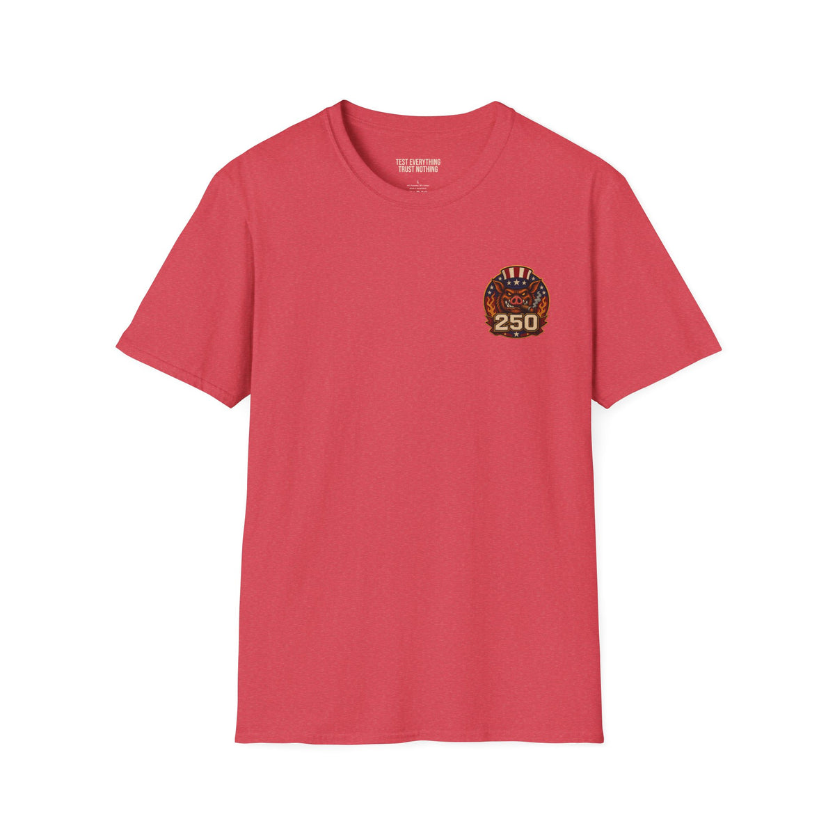BBQ Test Pit 250 Years of Freedom tee mockup