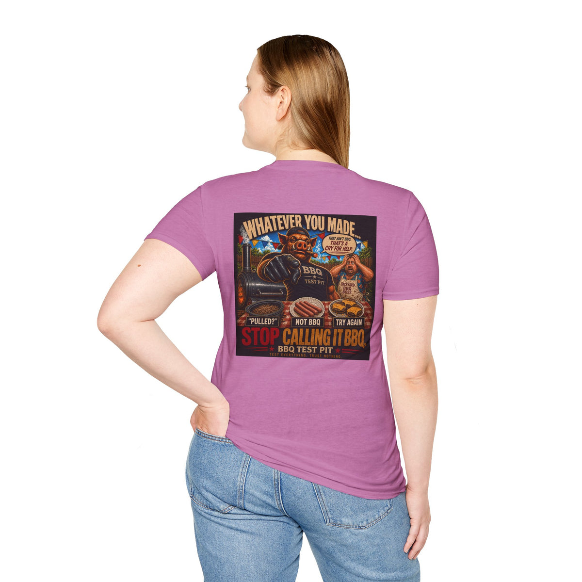 BBQ Test Pit Stop Calling It BBQ tee mockup