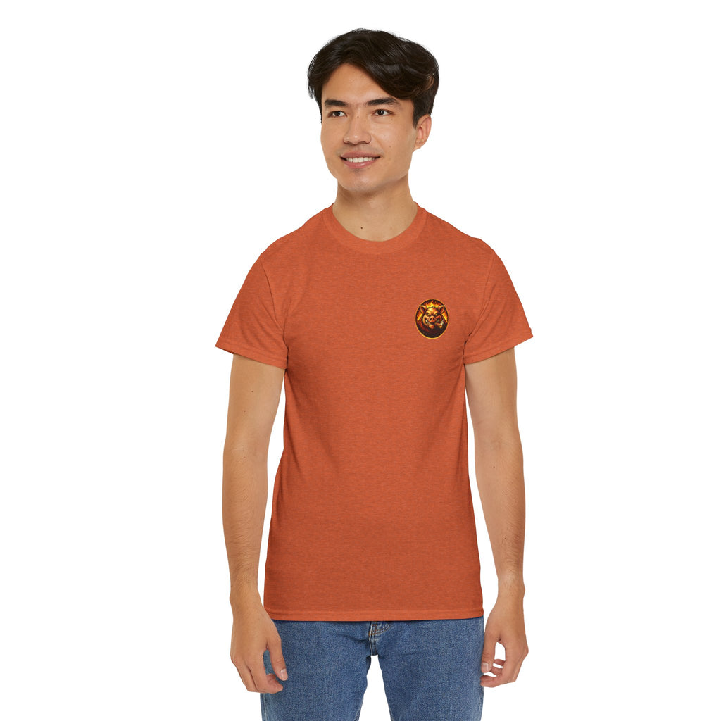BBQ Test Pit Stop Calling It BBQ heavy tee mockup