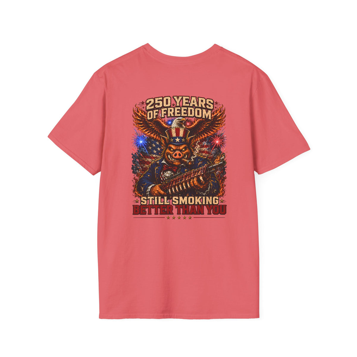 BBQ Test Pit 250 Years of Freedom tee mockup