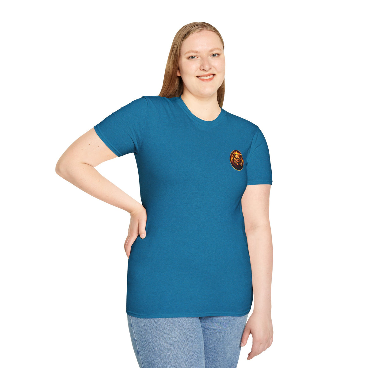 BBQ Test Pit logo soft tee mockup