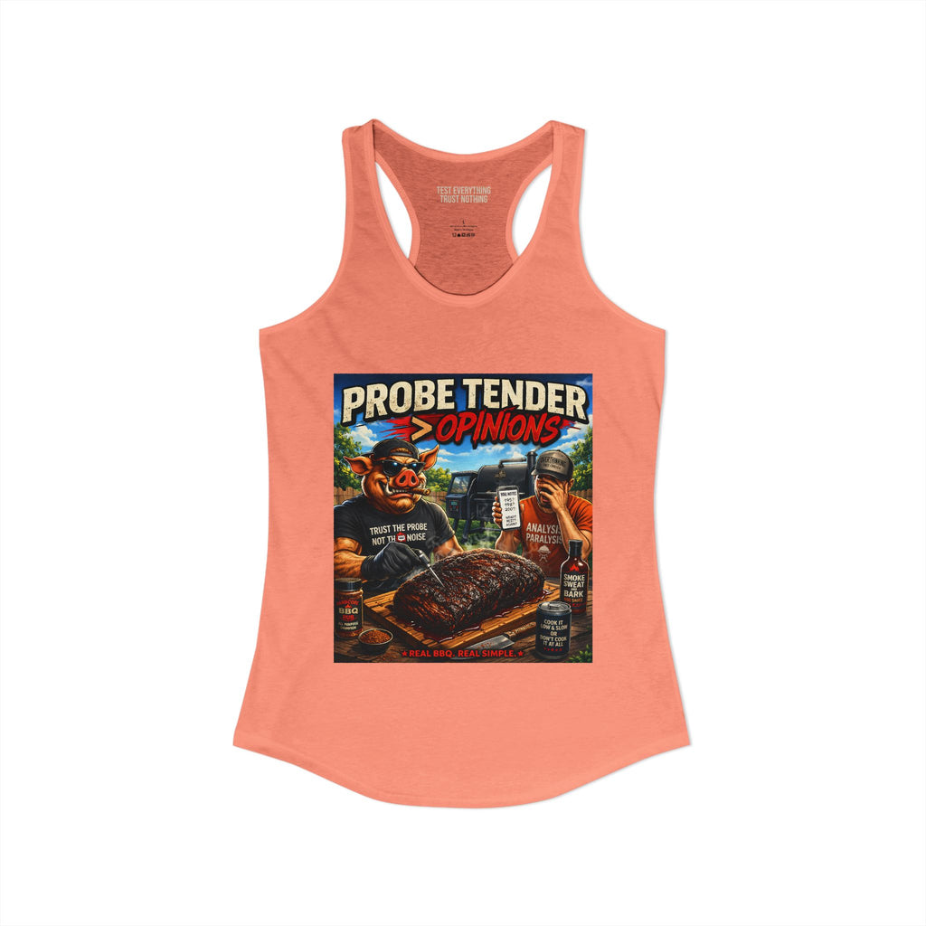 BBQ Test Pit Probe Tender Opinions women's tank mockup