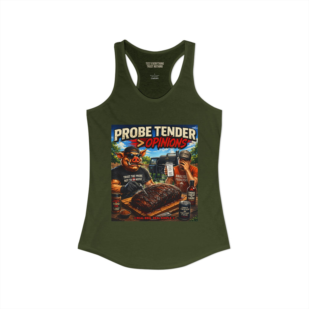 BBQ Test Pit Probe Tender Opinions women's tank mockup