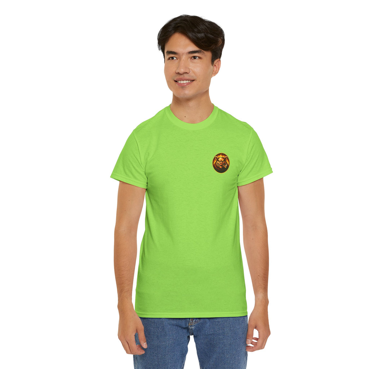 BBQ Test Pit Stop Calling It BBQ heavy tee mockup