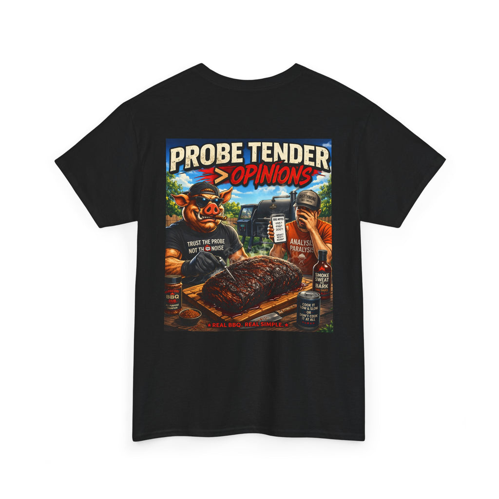BBQ Test Pit Probe Tender Opinions heavy tee mockup