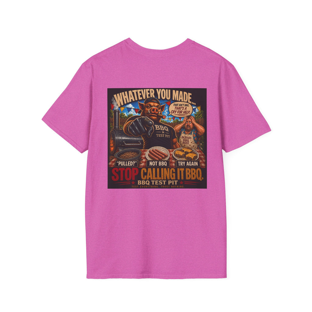 BBQ Test Pit Stop Calling It BBQ tee mockup