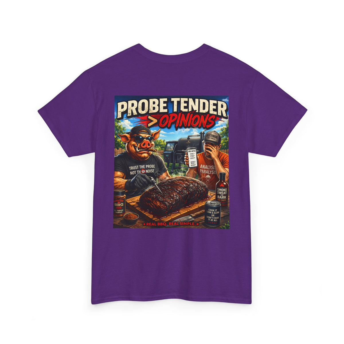BBQ Test Pit Probe Tender Opinions heavy tee mockup