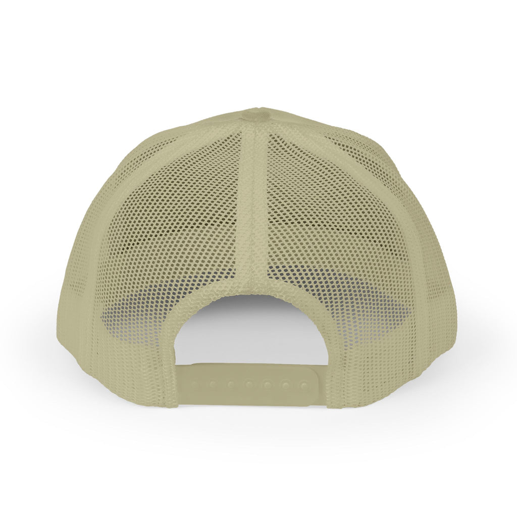 BBQ Test Pit 250 Years of Freedom trucker hat mockup