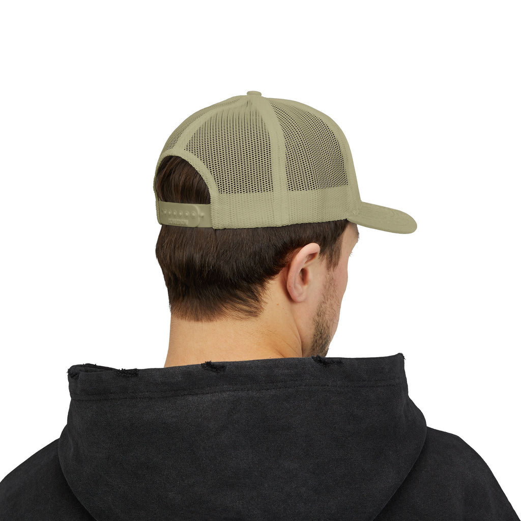 BBQ Test Pit 250 Years of Freedom trucker hat mockup
