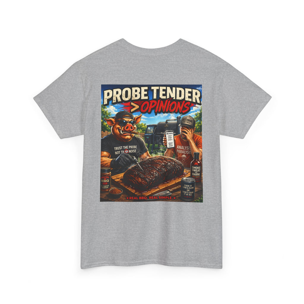 BBQ Test Pit Probe Tender Opinions heavy tee mockup