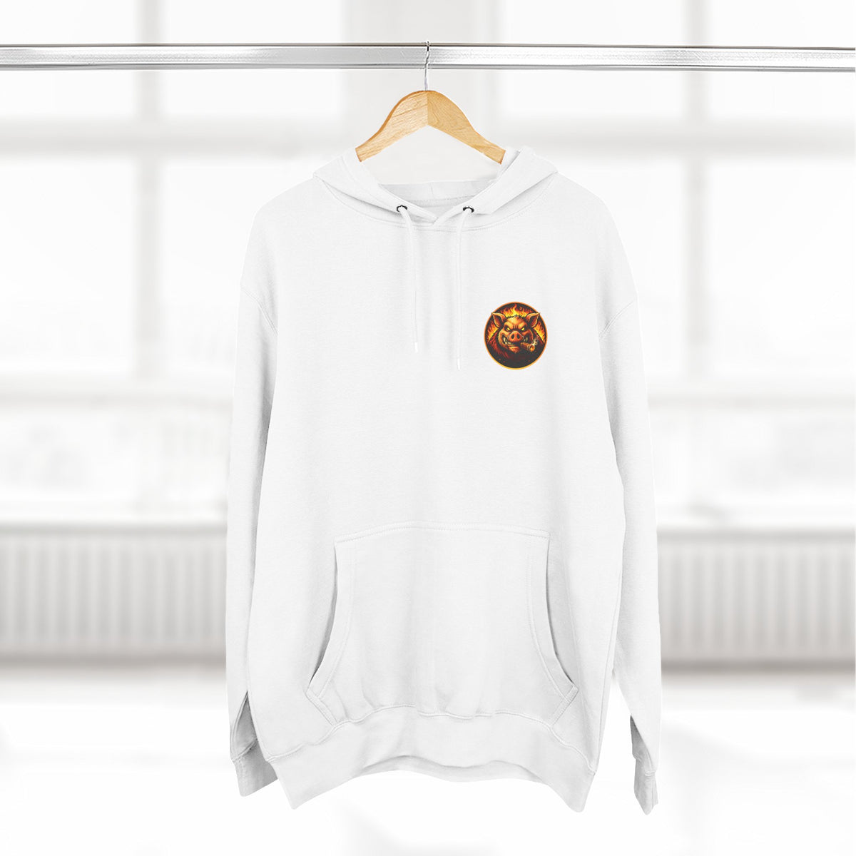 BBQ Test Pit logo hoodie mockup