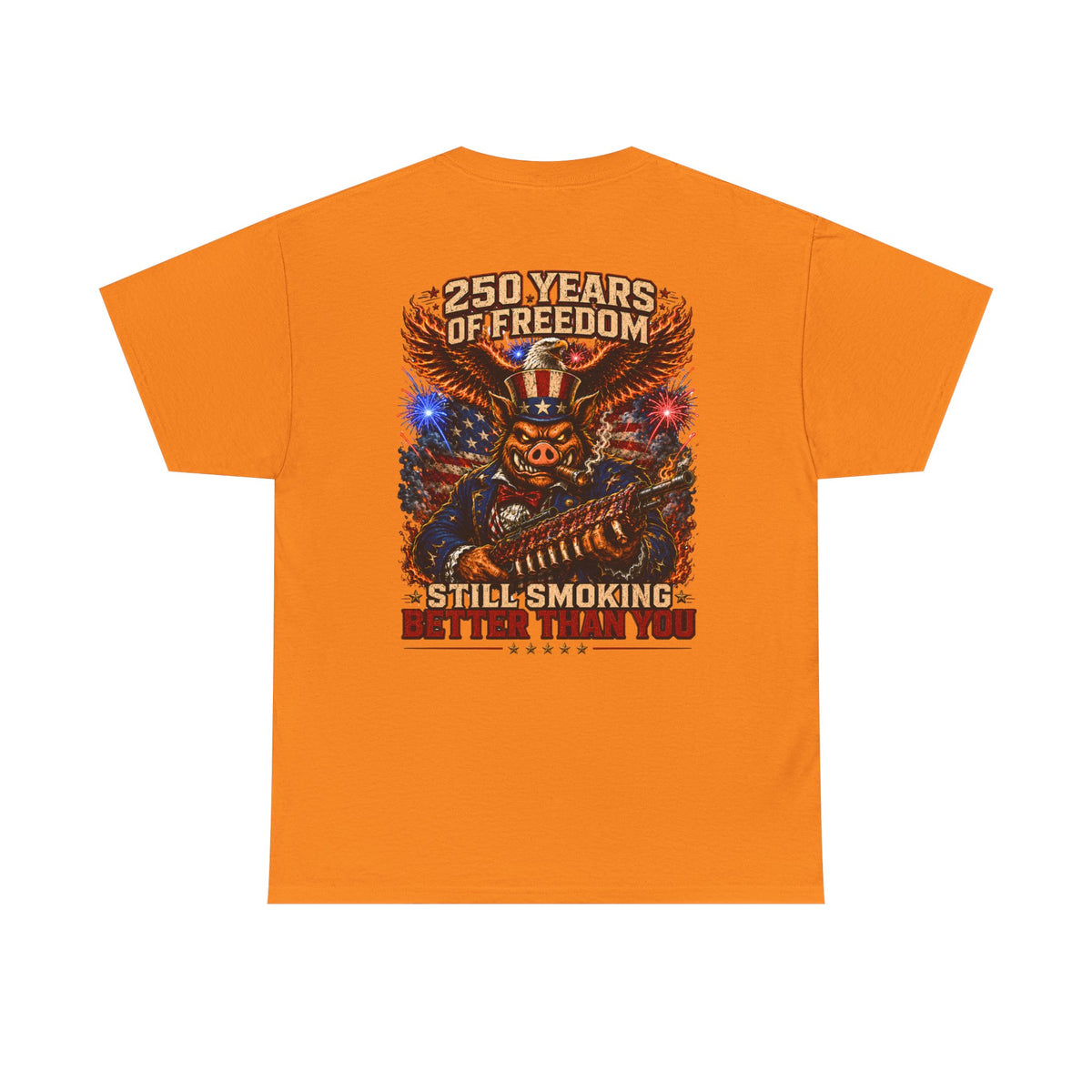 BBQ Test Pit 250 Years of Freedom soft tee mockup