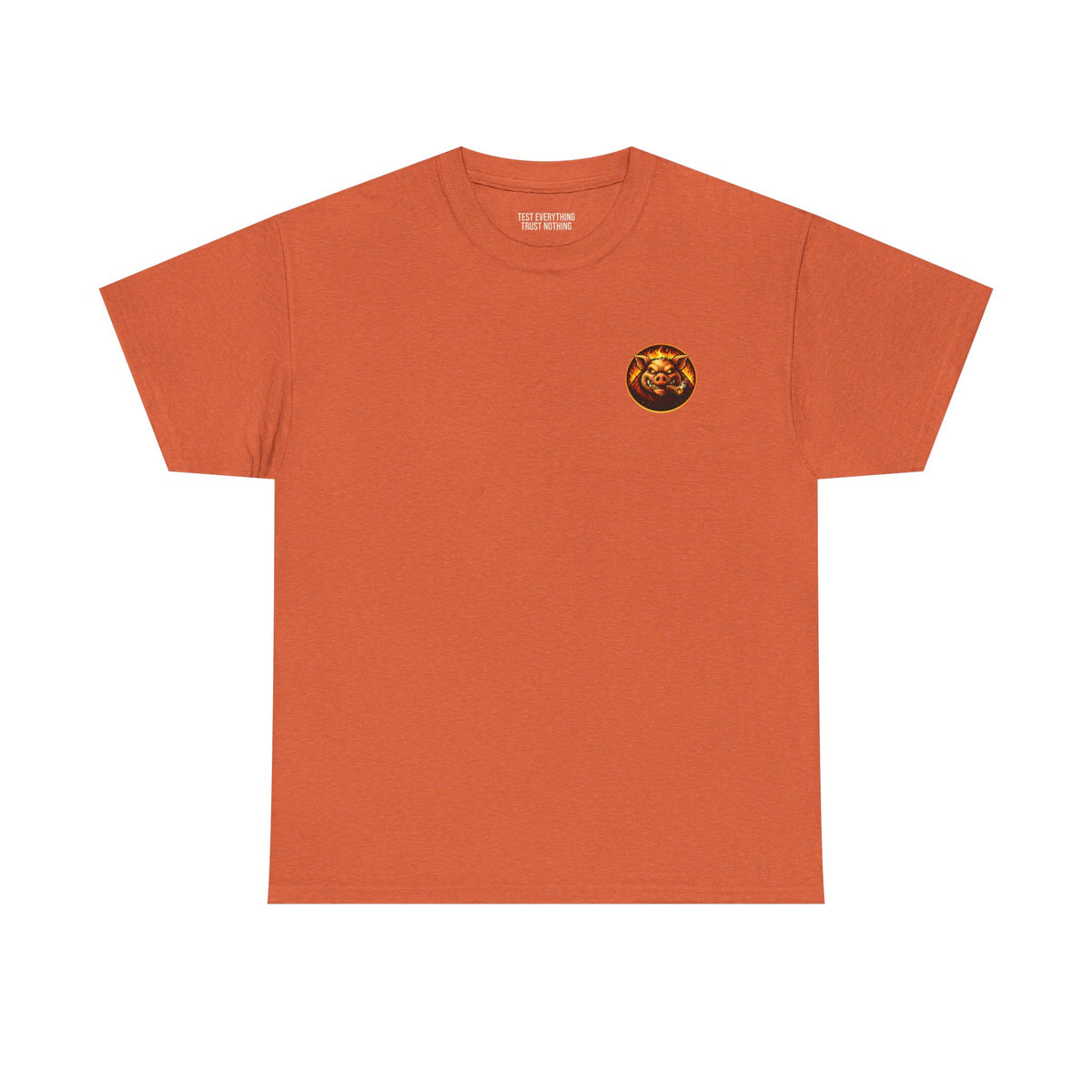BBQ Test Pit logo tee mockup