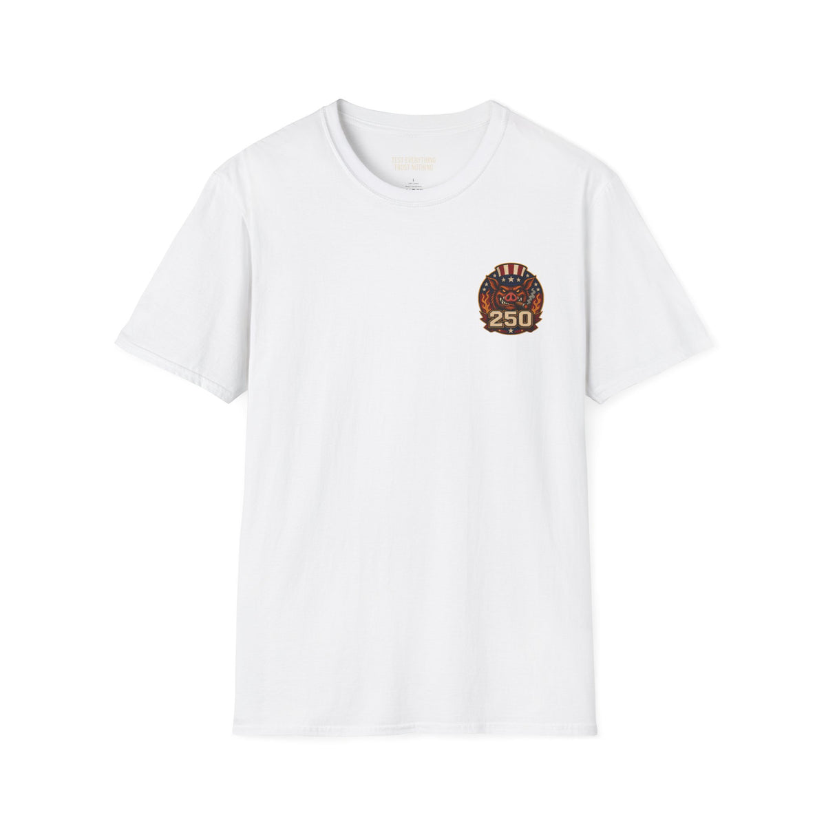 BBQ Test Pit 250 Years of Freedom tee mockup