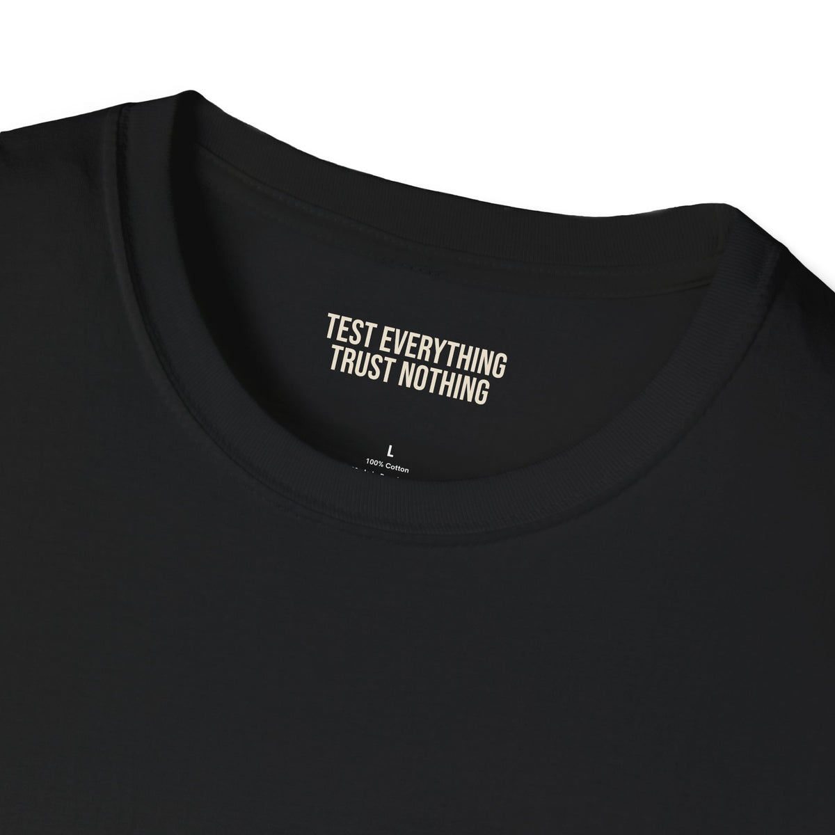 BBQ Test Pit logo soft tee mockup
