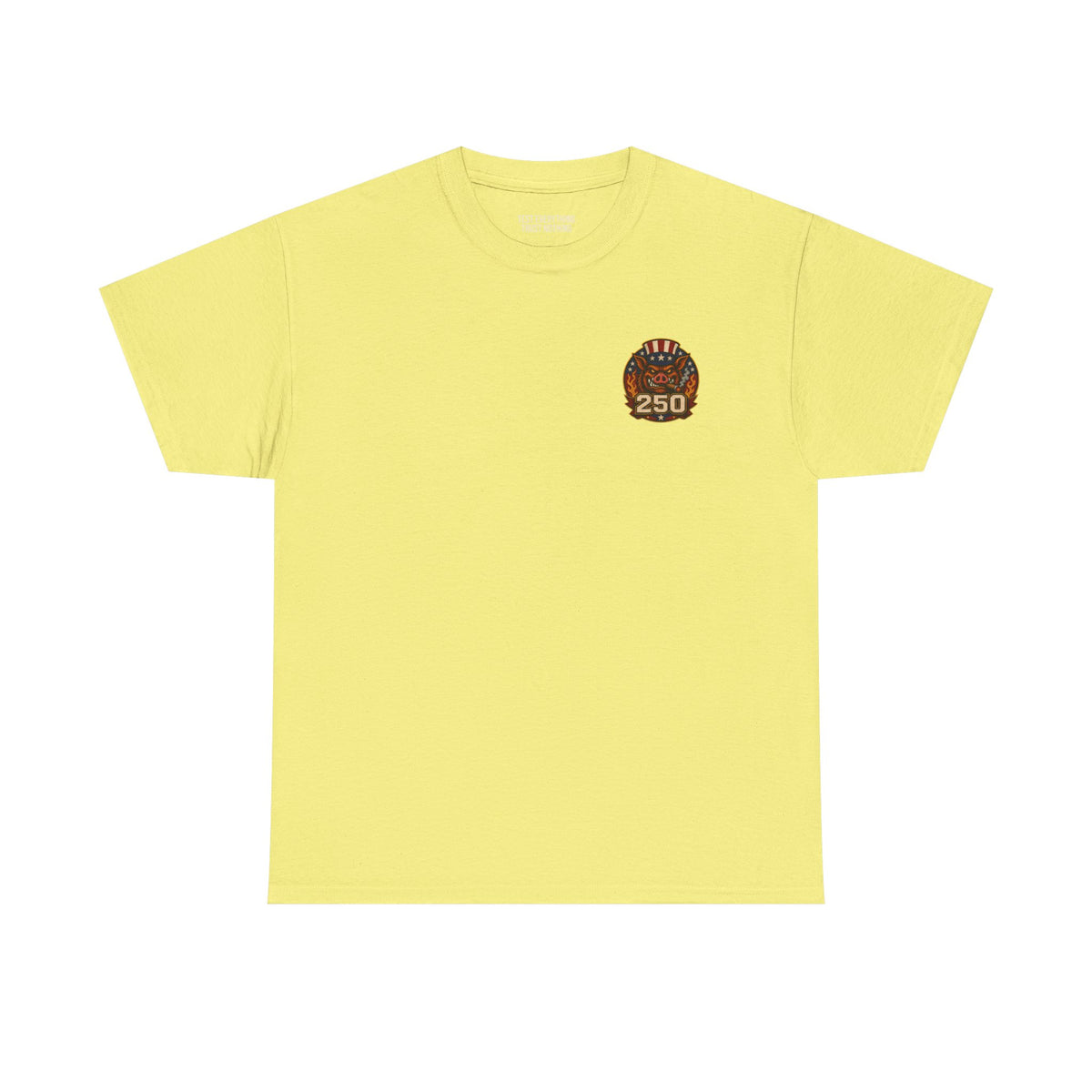 BBQ Test Pit 250 Years of Freedom soft tee mockup