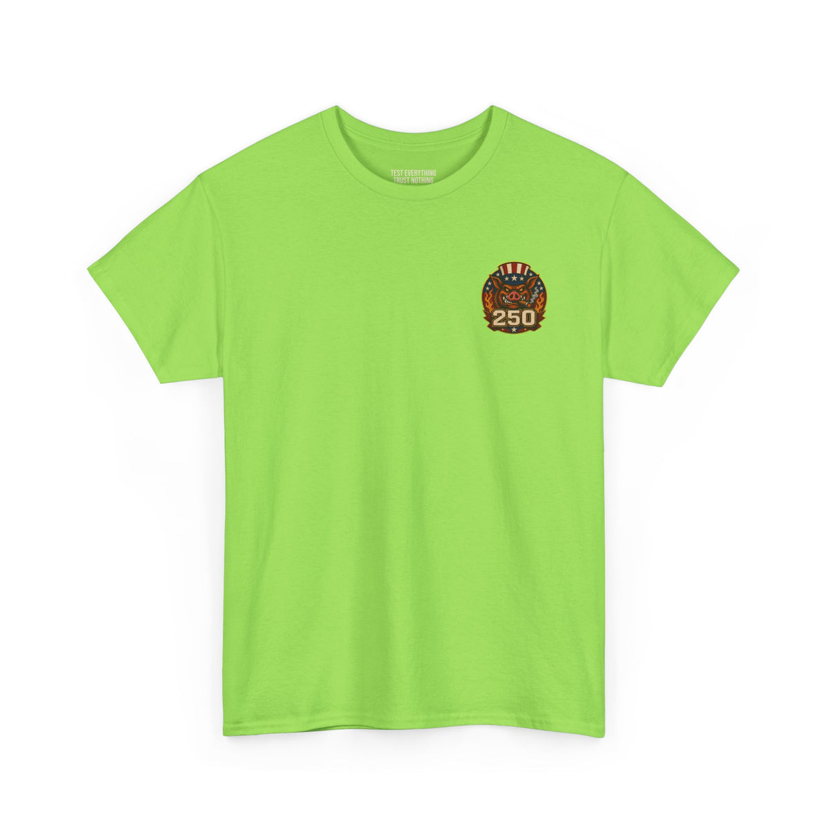 BBQ Test Pit 250 Years of Freedom soft tee mockup