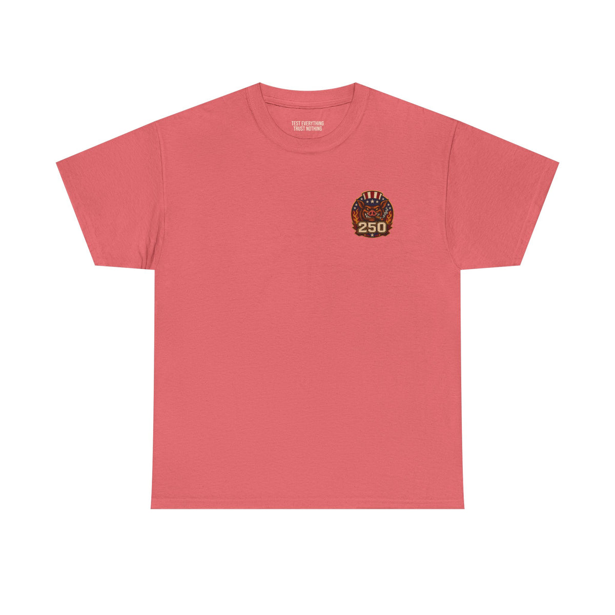 BBQ Test Pit 250 Years of Freedom soft tee mockup