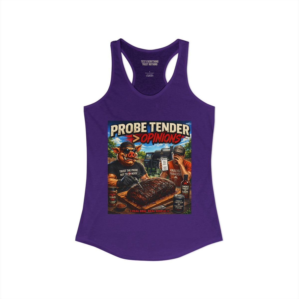 BBQ Test Pit Probe Tender Opinions women's tank mockup