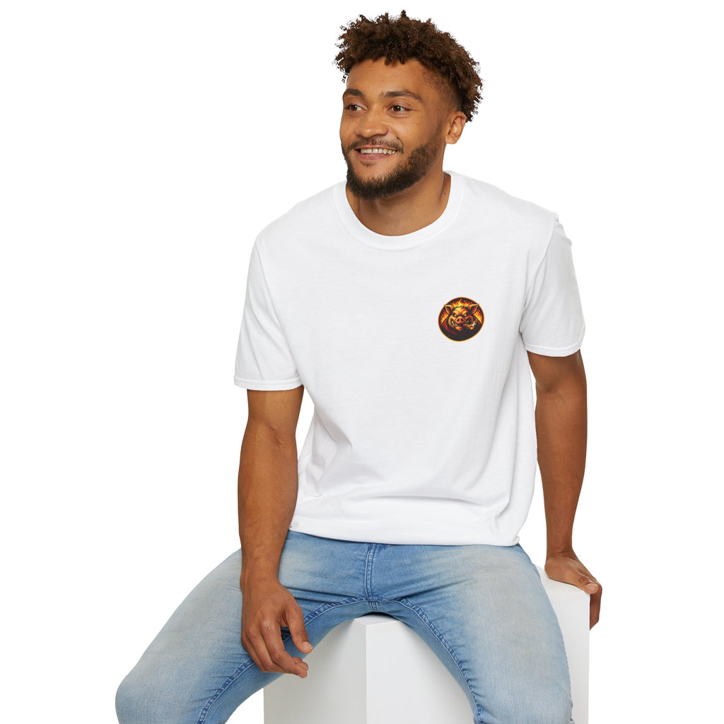 BBQ Test Pit I Like Big Butts soft tee mockup