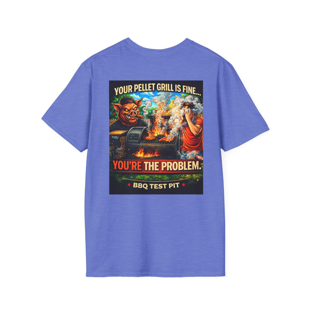 BBQ Test Pit Your Pellet Grill Is Fine soft tee mockup