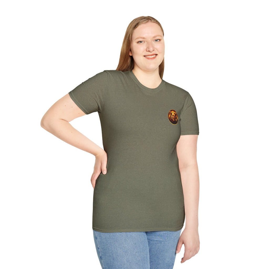 BBQ Test Pit logo soft tee mockup