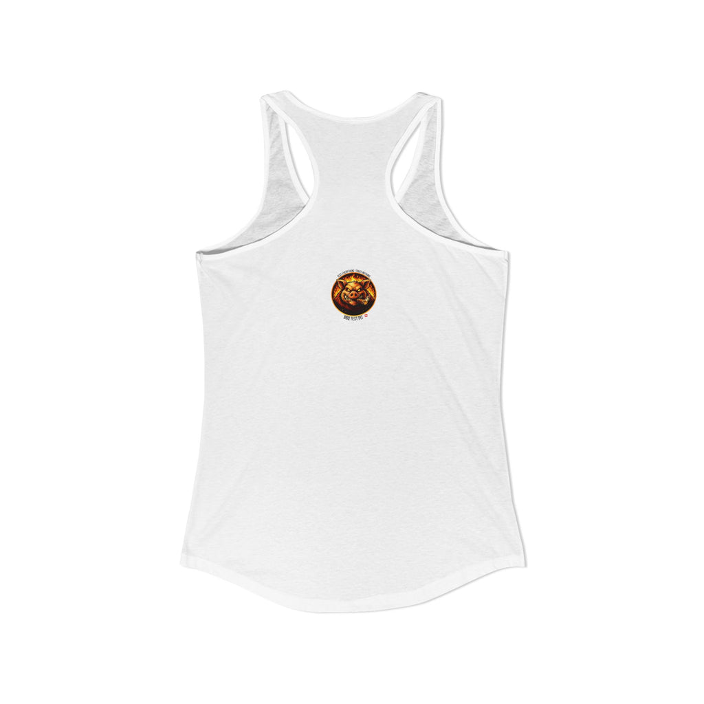 BBQ Test Pit Stop Staring At My Rack women's tank mockup