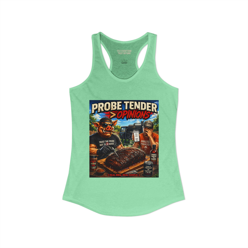 BBQ Test Pit Probe Tender Opinions women's tank mockup