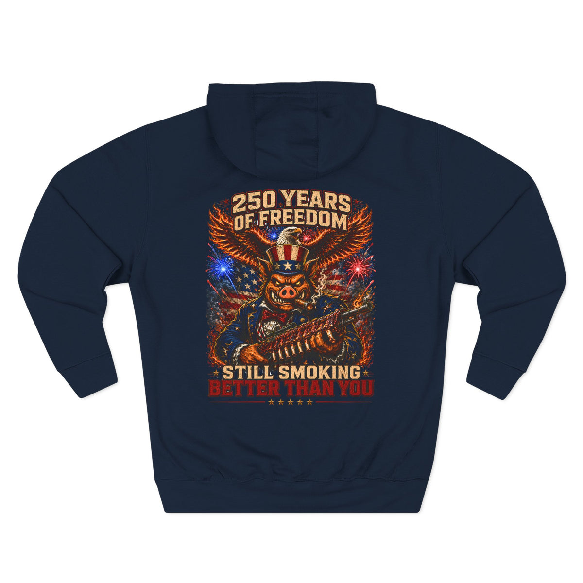 BBQ Test Pit 250 Years of Freedom hoodie mockup