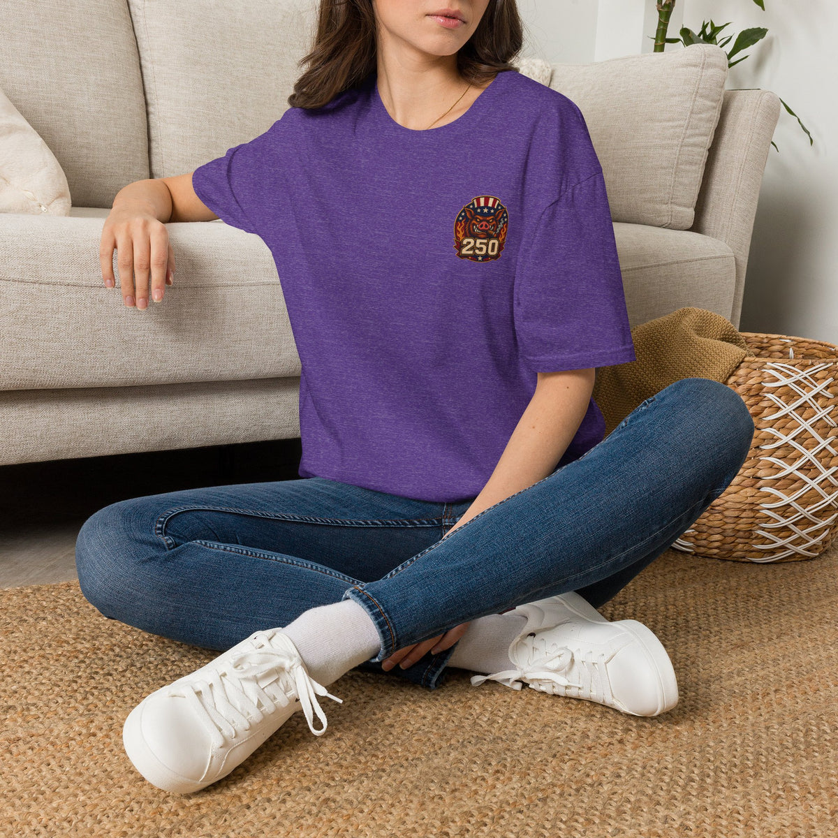 BBQ Test Pit 250 Years of Freedom tee mockup