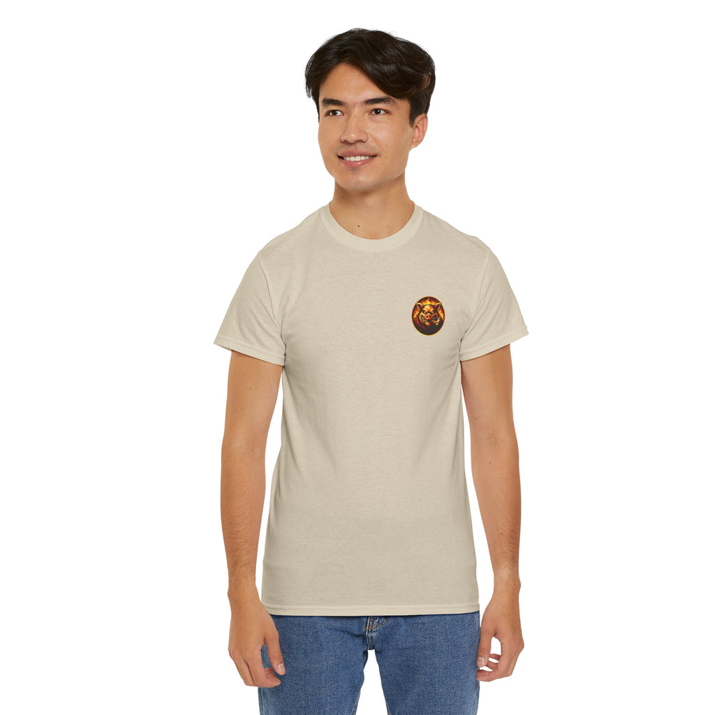 BBQ Test Pit Stop Calling It BBQ heavy tee mockup